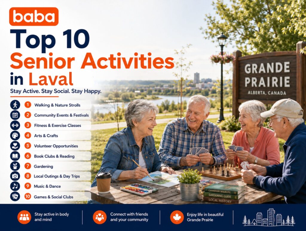 Top 10 Senior Activities in Laval