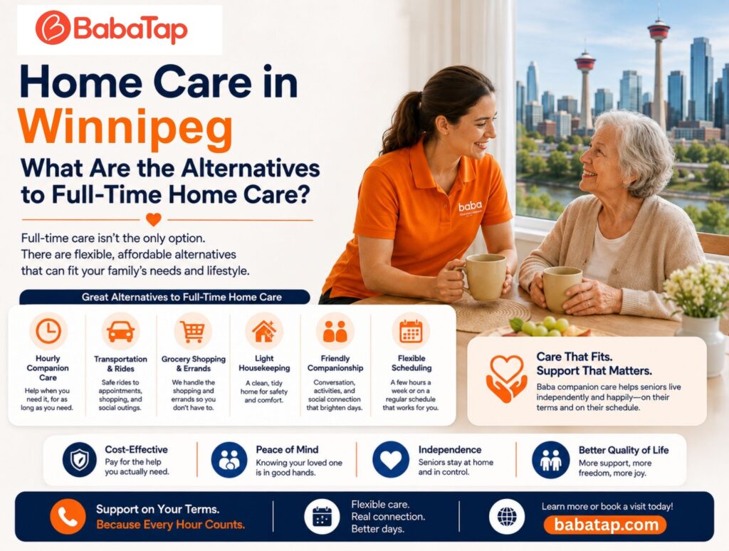 Home Care in Winnipeg: What Are the Alternatives to Full-Time Home Care?