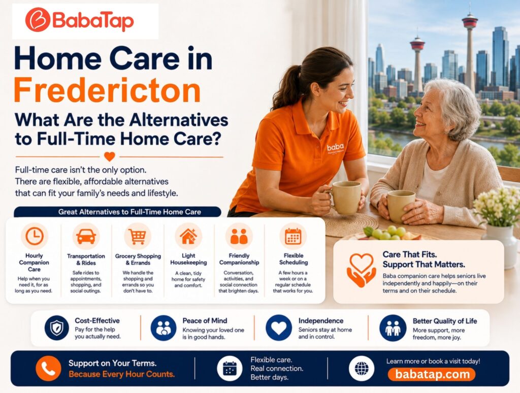 Home Care in Fredericton: What Are the Alternatives to Full-Time Home Care?