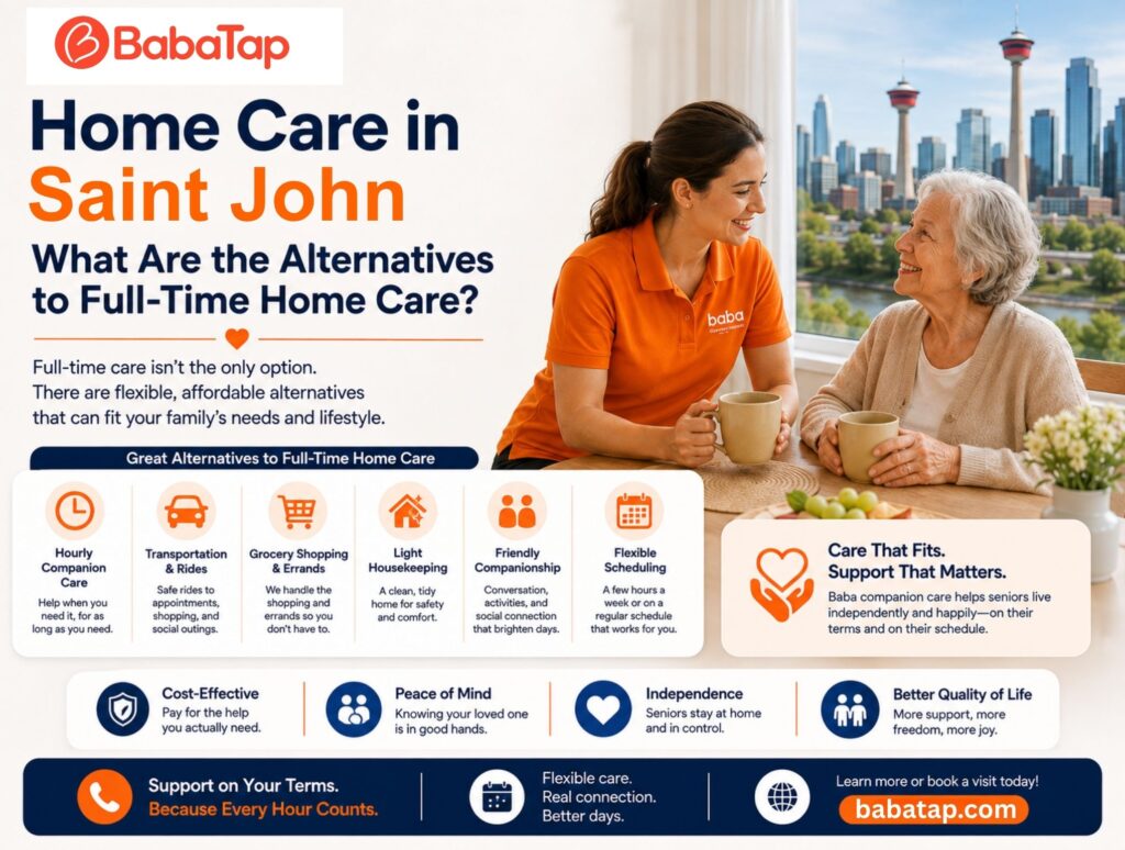 Home Care in Saint John: What Are the Alternatives to Full-Time Home Care?