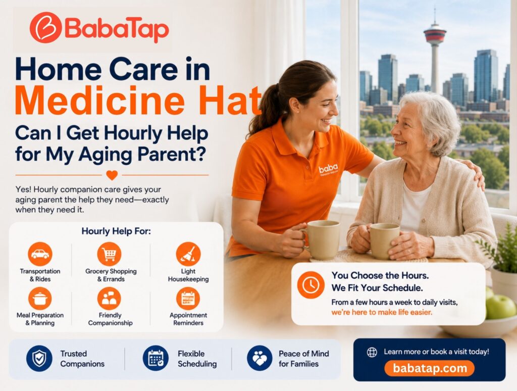 Home Care in Medicine Hat: Can I Get Hourly Help for My Aging Parent?