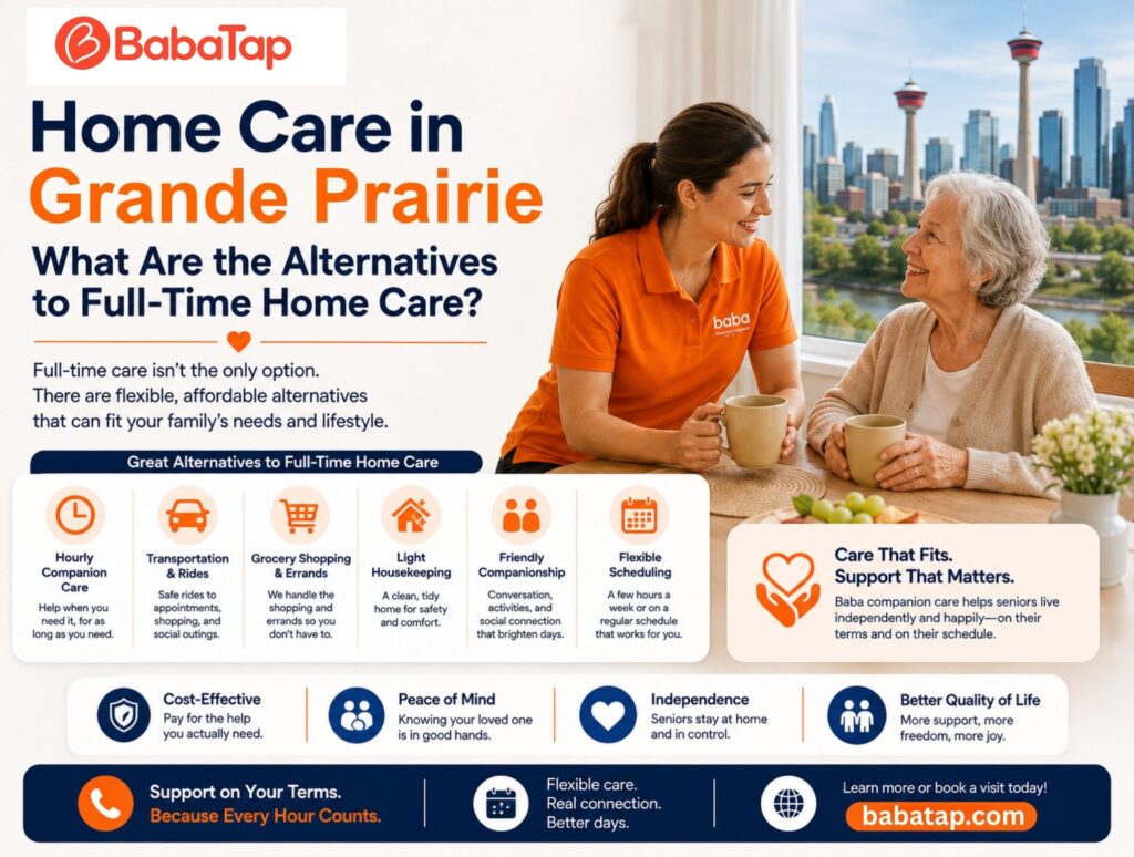 Home Care in Grande Prairie: What Are the Alternatives to Full-Time Home Care?